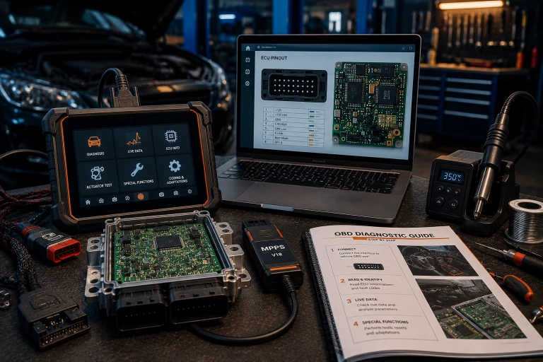 Ghiduri și tutoriale pentru diagnoză auto, programare ECU și echipamente OBD